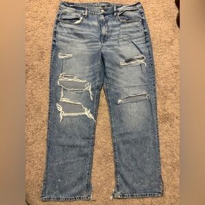 American Eagle Outfitters Blue Distressed Jeans